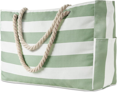 KüstenTrag Strandtäsch für d'Famili – Gross wasserfesti Tote mit sichere Reissverschluss