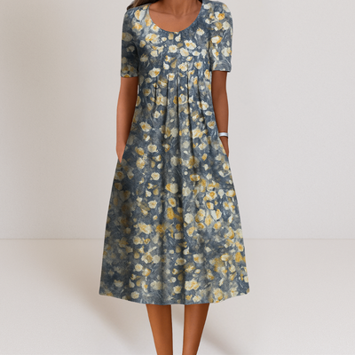 Annette™ | Elegantes bauchbedeckendes Kleid