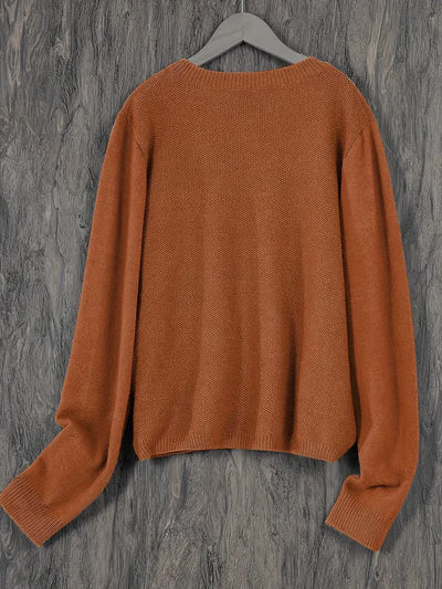 Strickjacke mit Aufgesetzter Tasche für Damen