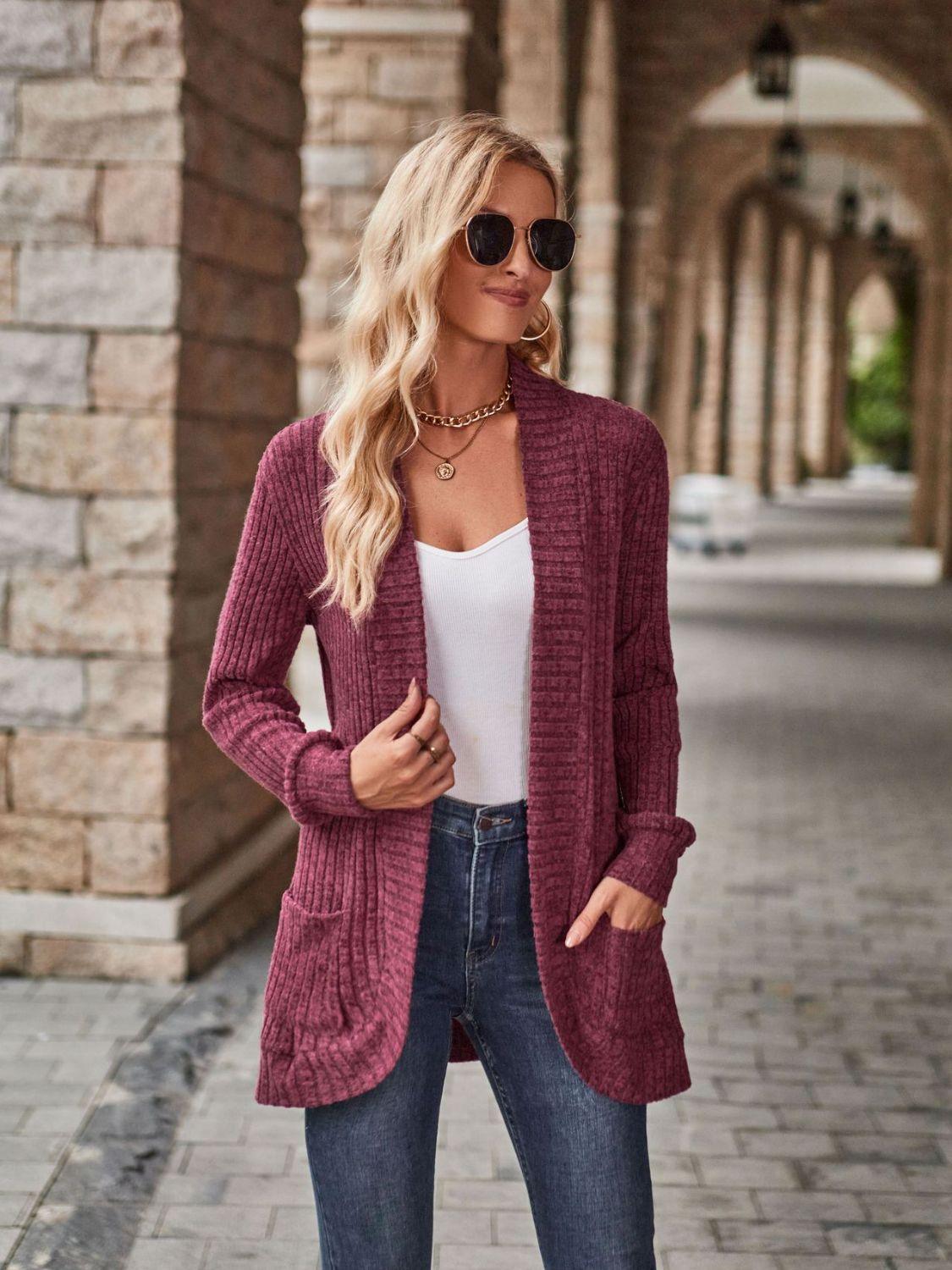 Kuschelige Winter-Strickjacke für Frauen