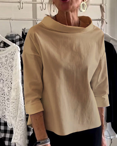 Aldona® | Elegante Damenbluse mit halben Ärmeln