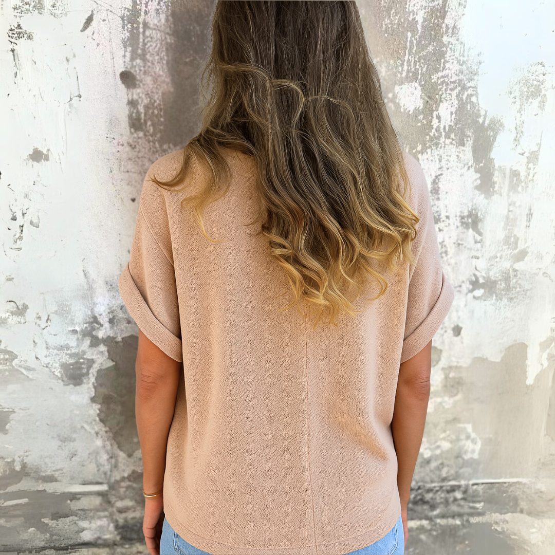 Diana™ | Schicke Bluse mit Rundhalsausschnitt