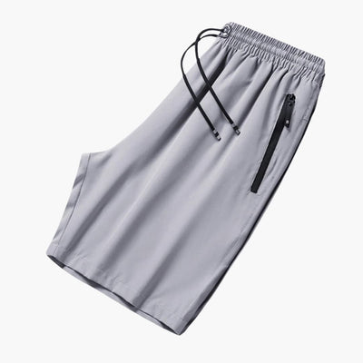 Herren Sommer Shorts mit Reißverschlusstaschen und Kordelzugbund