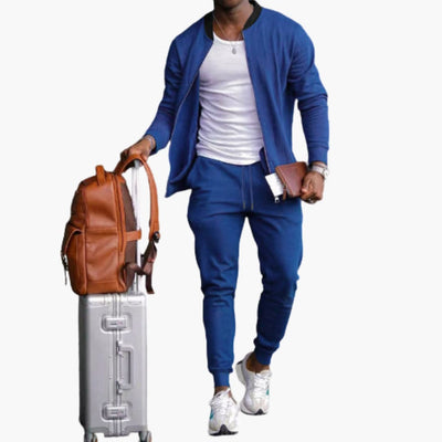 Herren Freizeitanzug mit Reißverschlussjacke und Jogginghose