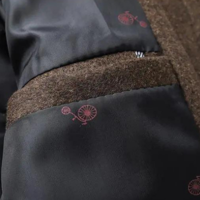 Eleganter Wintermantel mit Stehkragen für Herren