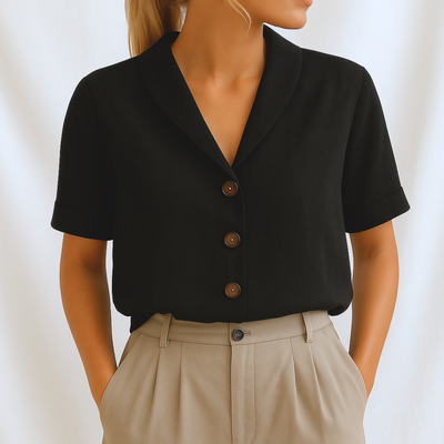 Marie™ | Elegante schlichte Bluse