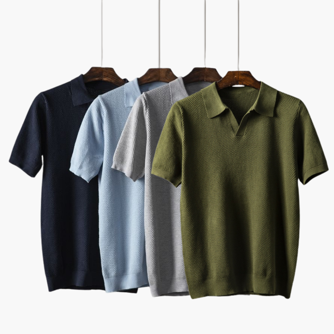 Klassisches Poloshirt für Herren - Kurzarm Basic Look