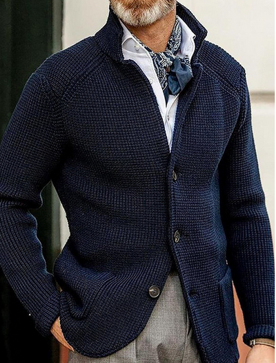 Retro-Patchwork-Blazer für Herren