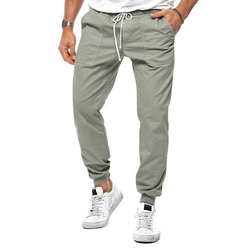 Lockere Herren Casual Freizeithose im einfarbigen Design