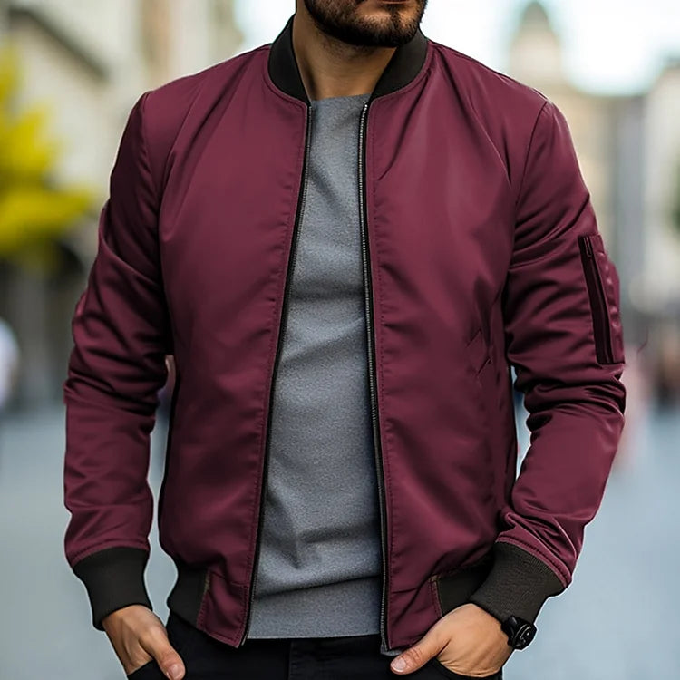 Schmal geschnittene Zip-Up Jacke für Männe