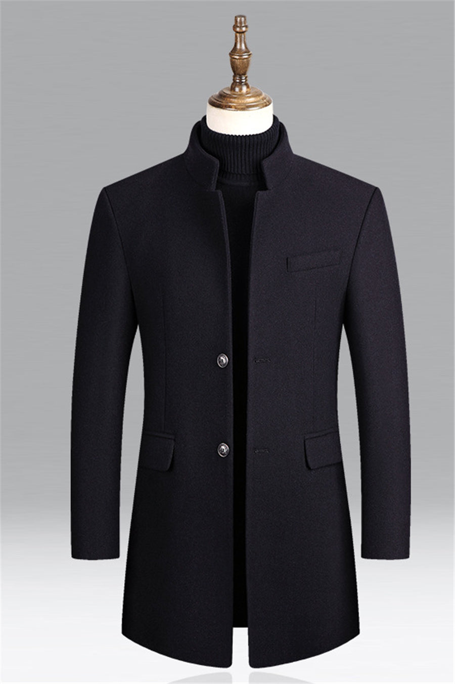 Klassischer Winddichter Trenchcoat für Herren