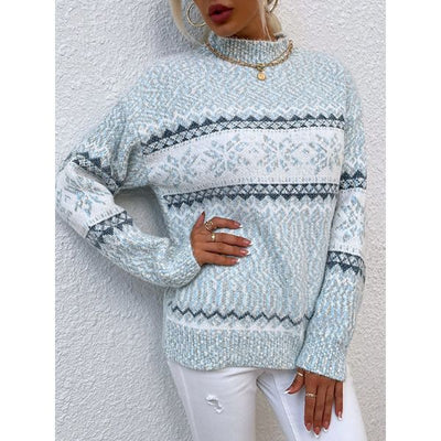 Kuscheliger Pullover mit geripptem Rollkragen