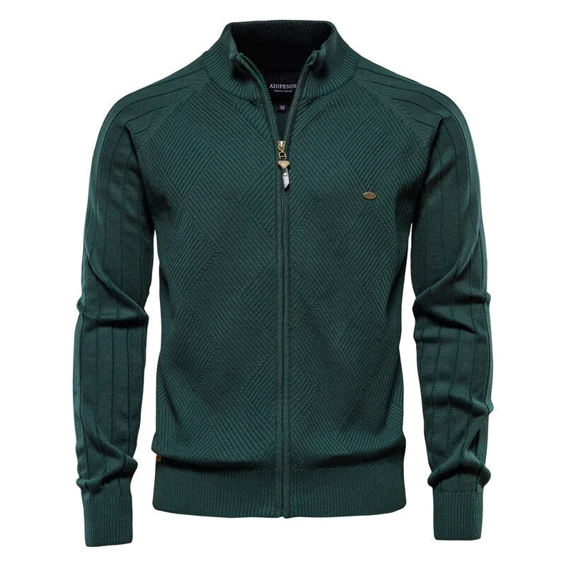 Schicke Jacke mit Rundhalsausschnitt und Reißverschluss für Herren