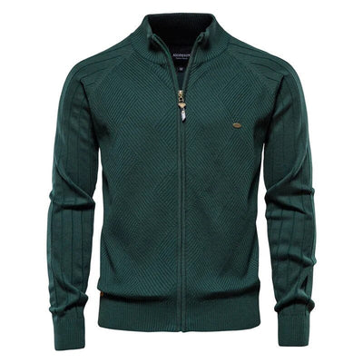 Schicke Jacke mit Rundhalsausschnitt und Reißverschluss für Herren