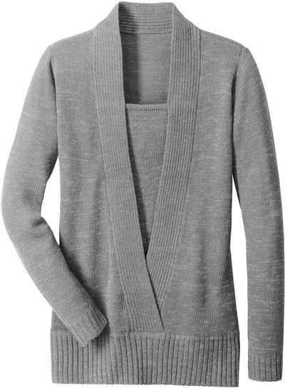 Eleganter Wickelpullover für Damen
