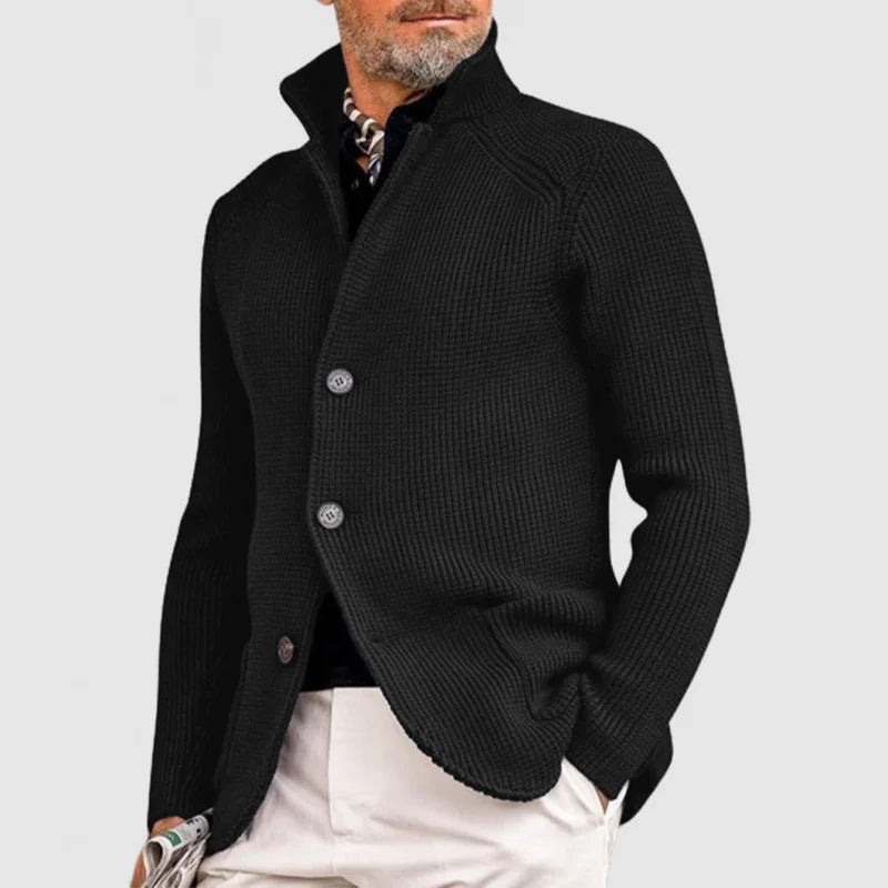 Ramon - Elegante Herrenstrickjacke mit Kapuze