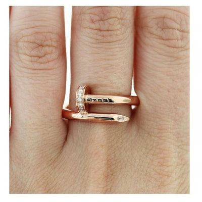 DELUXE NAIL RING | ROSÉGOLD
