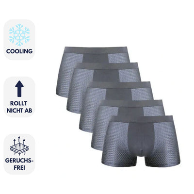 Sommerfrische Boxershorts für Herren - Atmungsaktive Kühlende Unterhosen (5er-Pack)