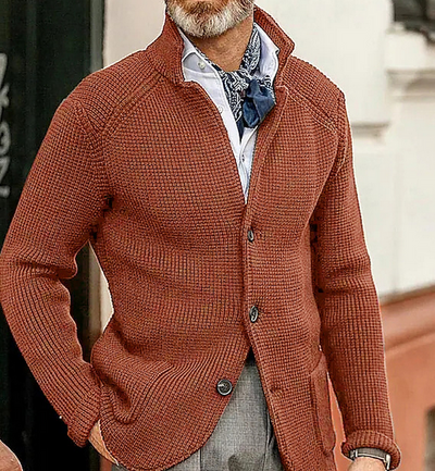 Retro-Patchwork-Blazer für Herren