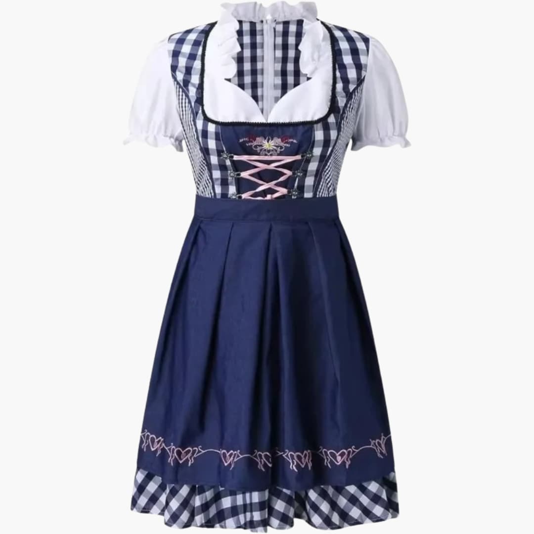 Spitzenbesetztes Dirndl kleid für Damen - Oktoberfest 2025