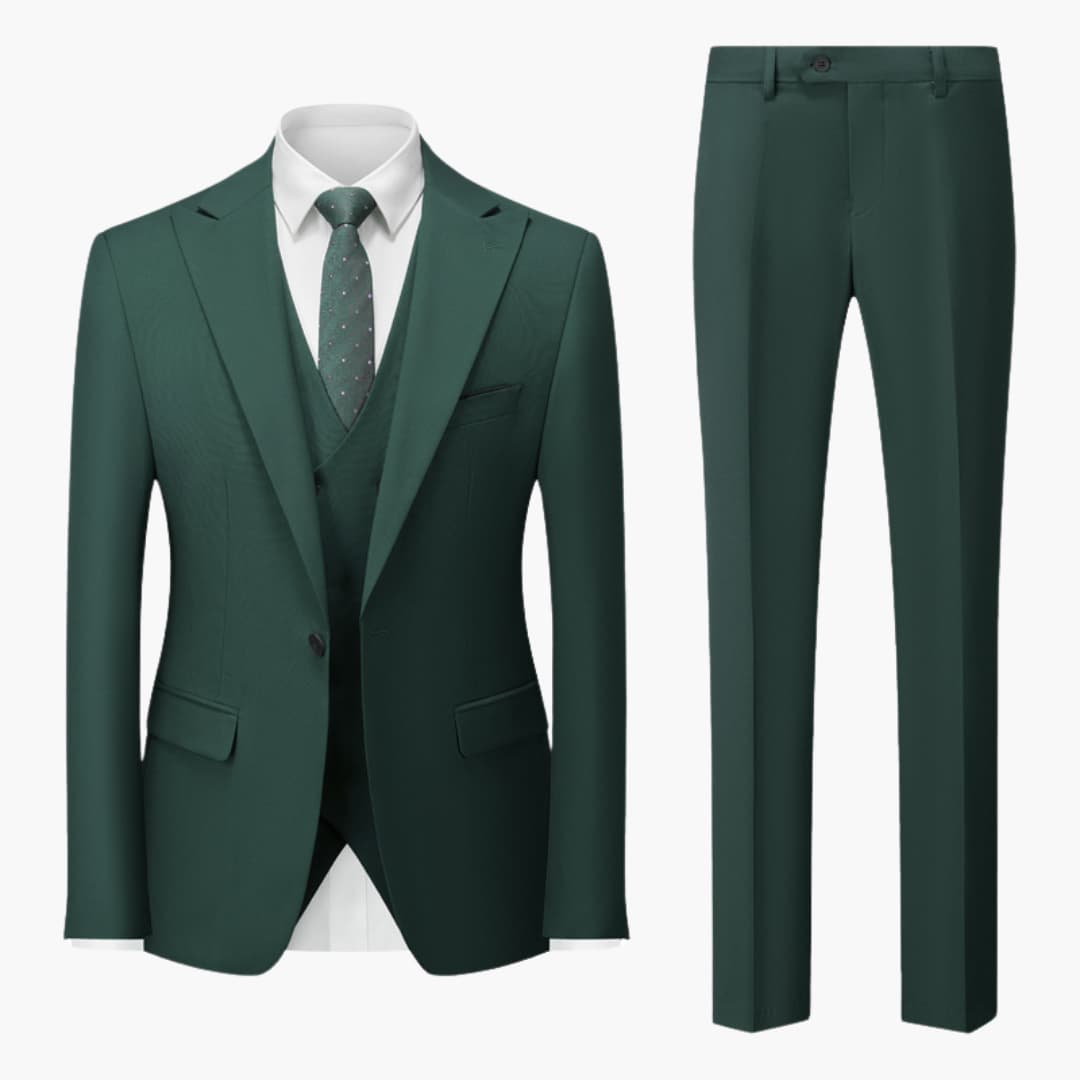 Eleganter Slim Fit Anzug - Herren 3-teilig für Business
