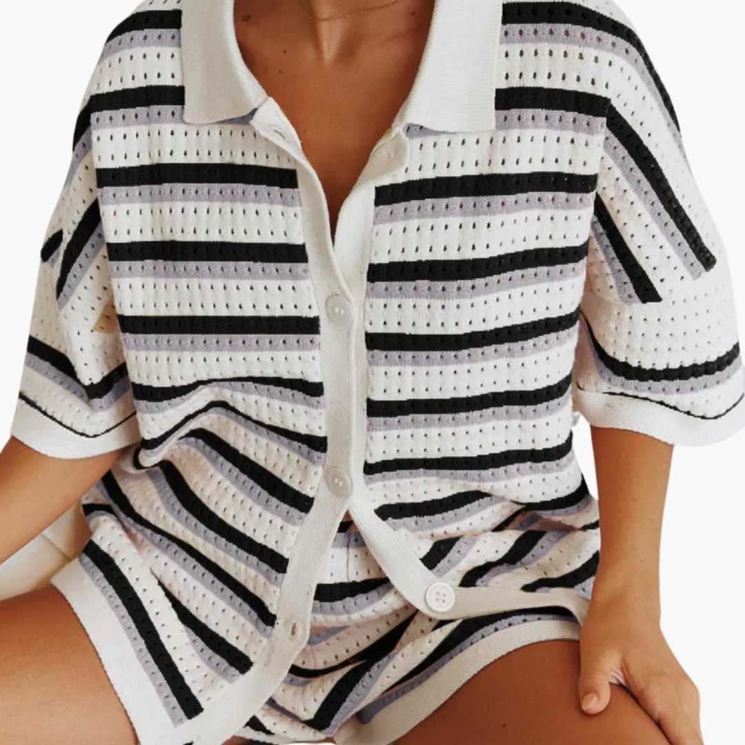 Crochet 2-Piece Set für Frauen - Stylish Sommer-Outfit