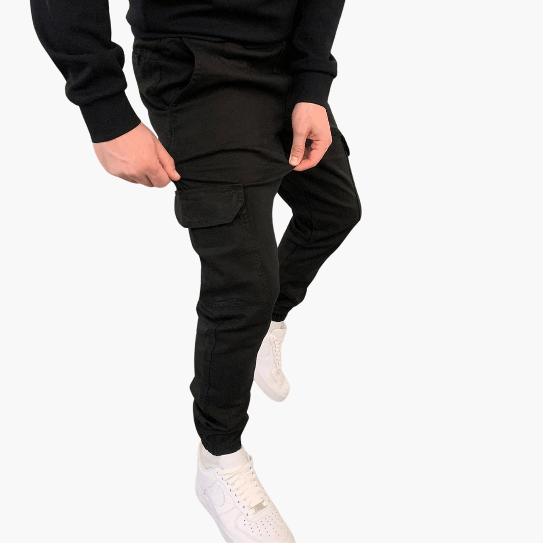 Cargohosen für Herren - Stylische Sommer-Baumwollhose mit Tasche