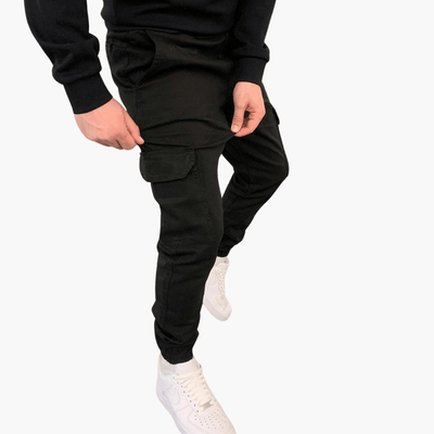 Cargohosen für Herren - Stylische Sommer-Baumwollhose mit Tasche