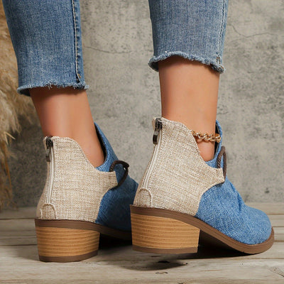 Ankle Boots mit Animal-Print | Blockabsatz | Lässig & Ausdrucksstark