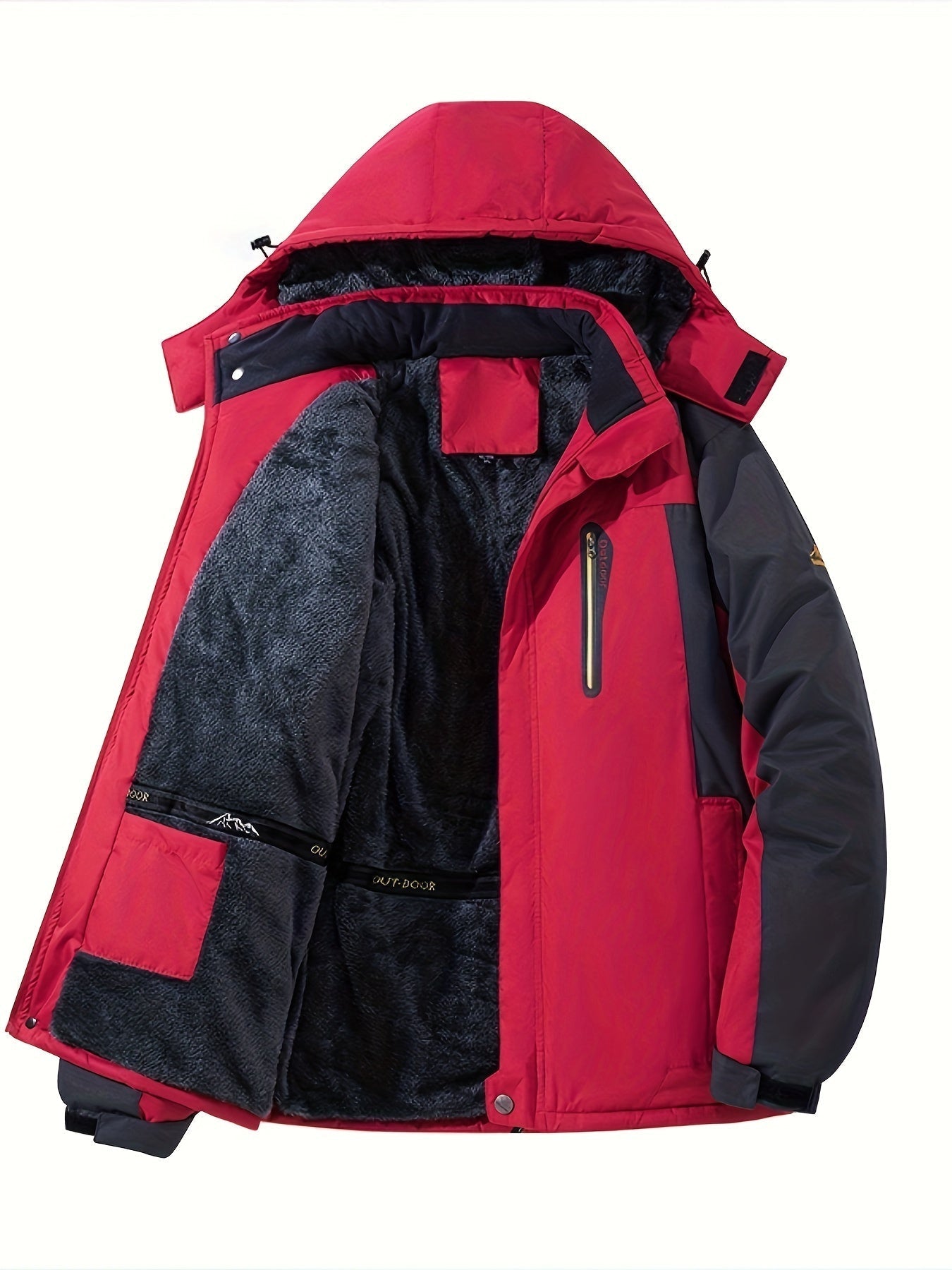 Warme Wasserdichte Winterjacke mit Kapuze für Herren