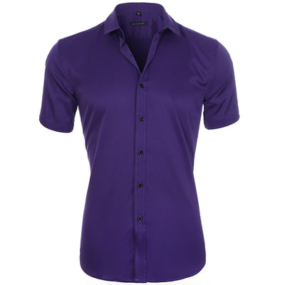 Atmungsaktives elastisches Anti-Knitter-Shirt Kurzarm