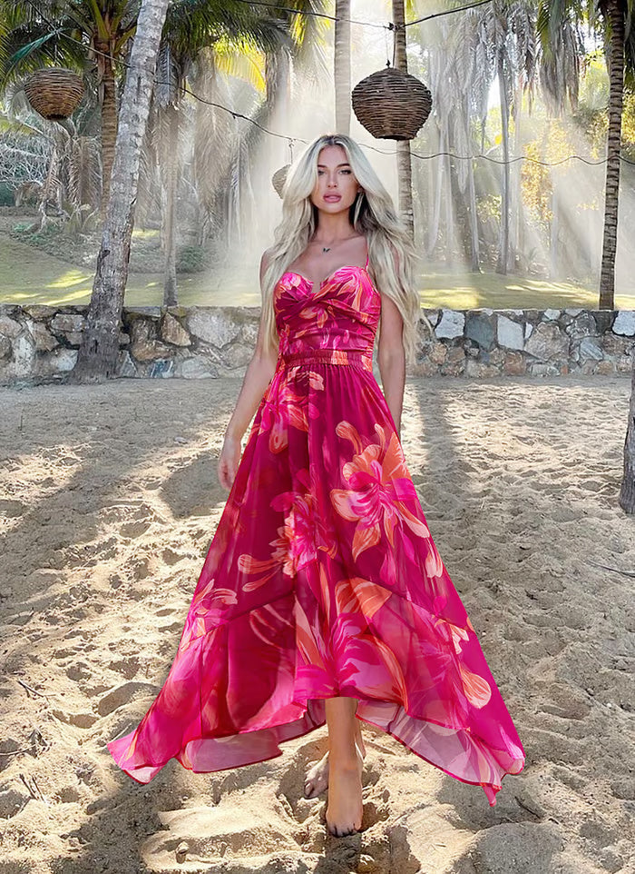 Carla | Zweiteiliger Badeanzug mit Blumendruck