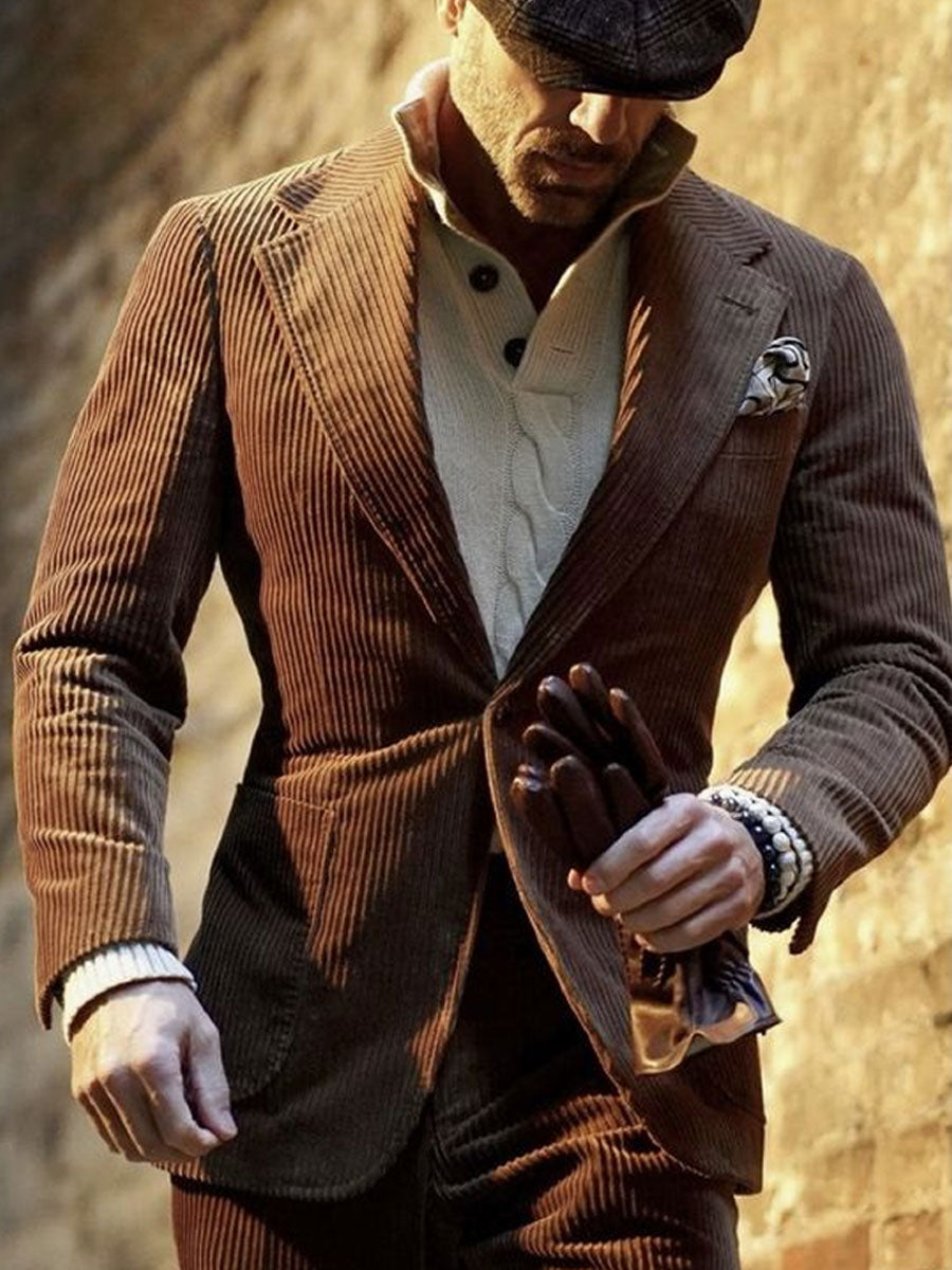 Retro Cord-Blazer für Männer in zeitlosem Design