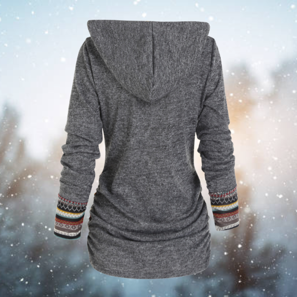 Tribal Pullover mit Kapuze für Frauen