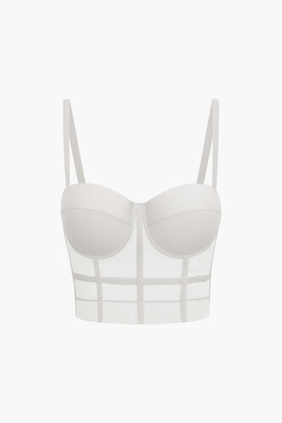 Andrea | Luftiges Mesh Bustier Korsett Top