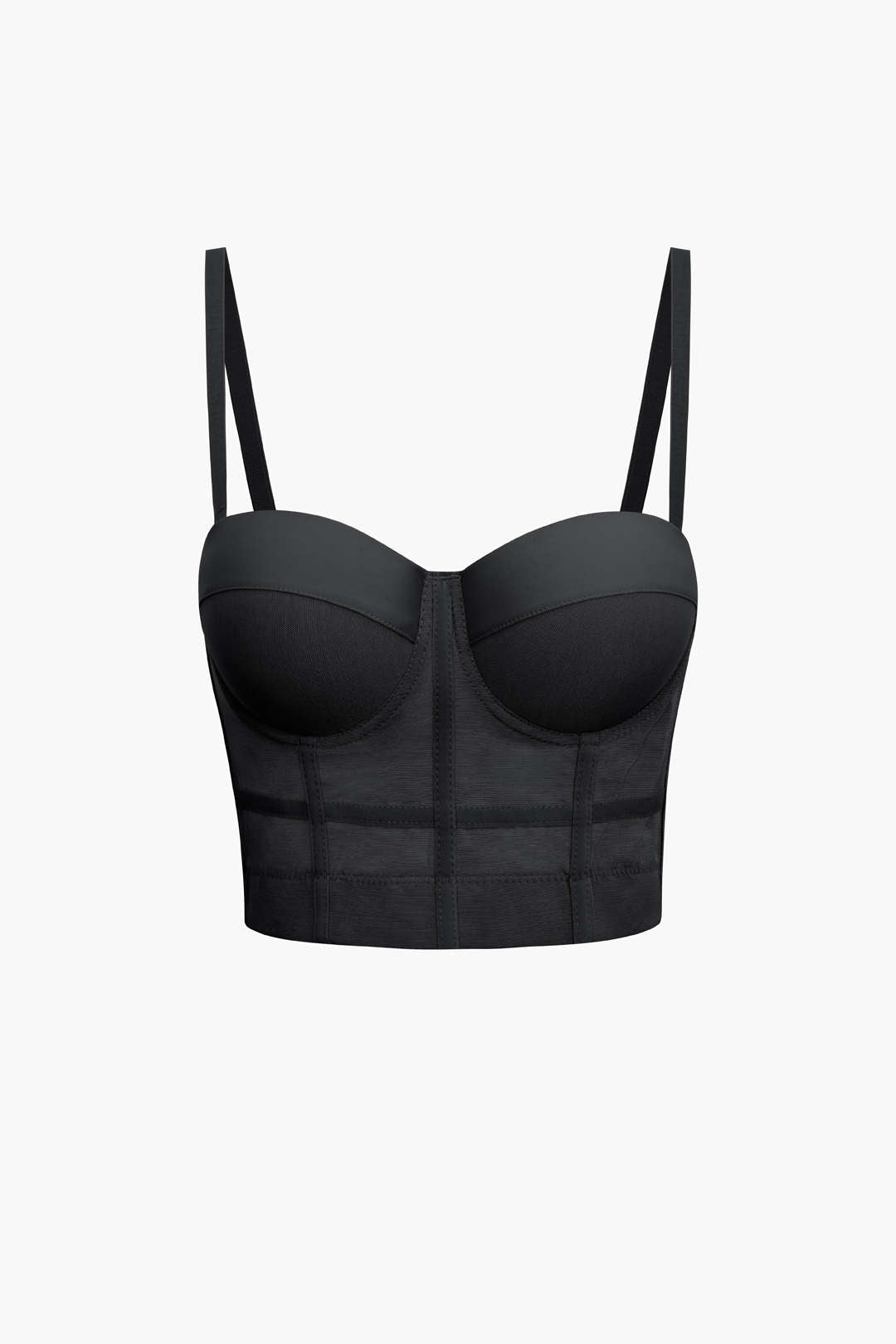 Andrea | Luftiges Mesh Bustier Korsett Top