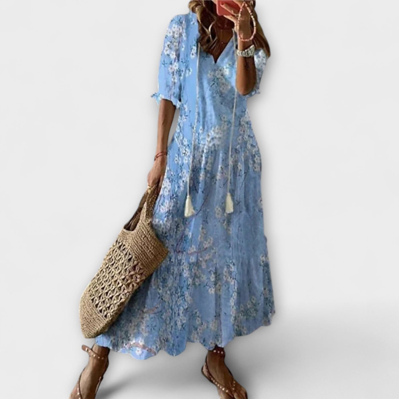 Anna – Damen Boho Sommerkleid