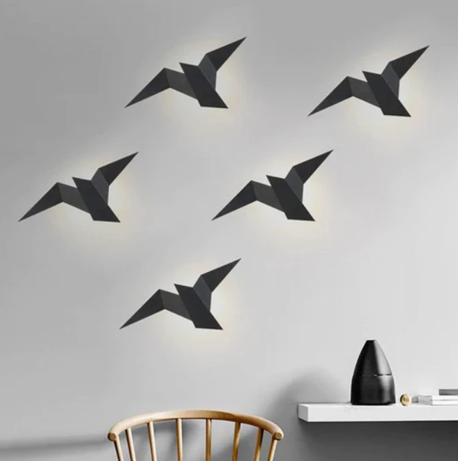 LumeNest – Künstlerische Vogel-Wandlampe für einen modernen Akzent