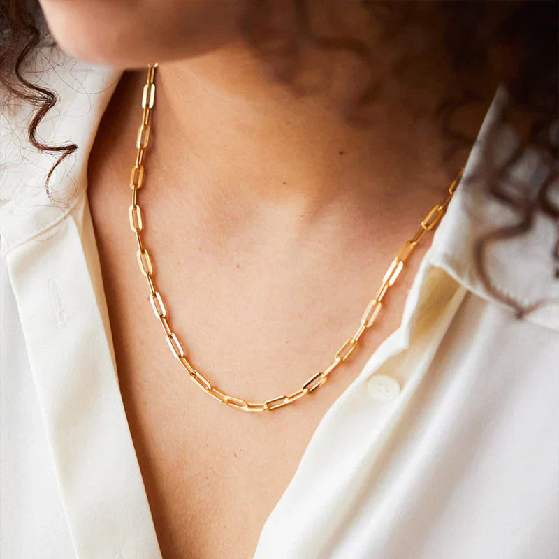 Archen Elegante Goldene Kettenhalskette