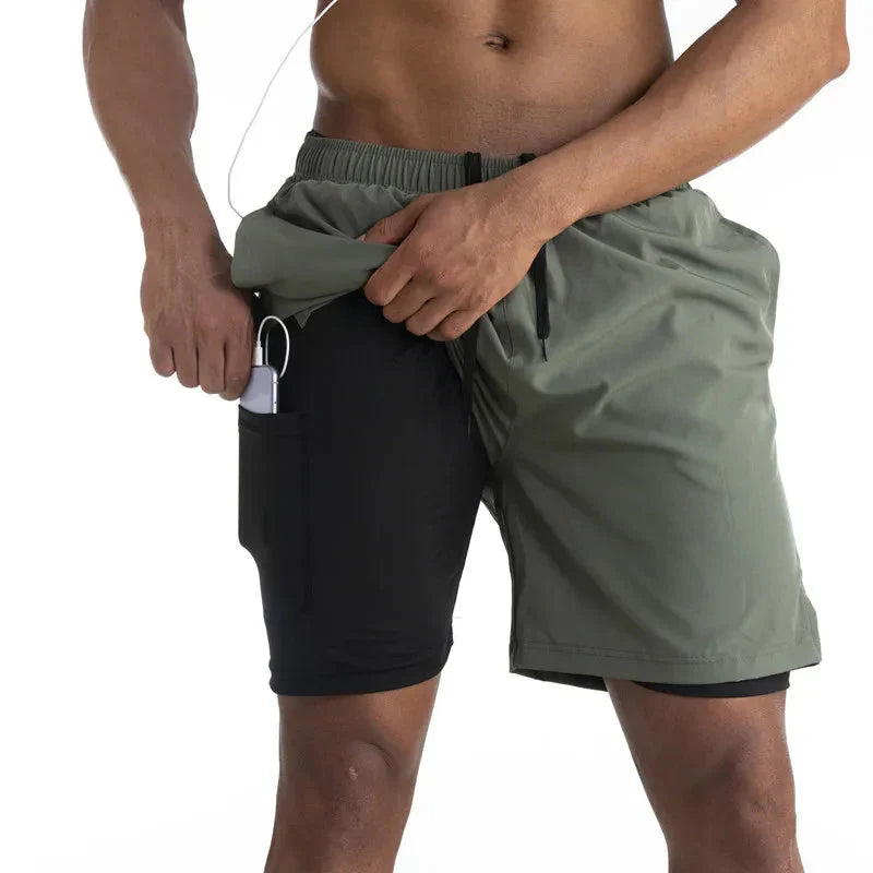 Armour Laufshorts mit Innenfutter mit Tasche für dein Telefon