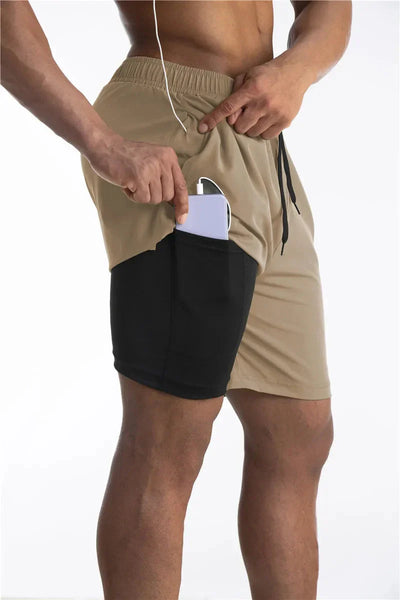 Armour Laufshorts mit Innenfutter mit Tasche für dein Telefon