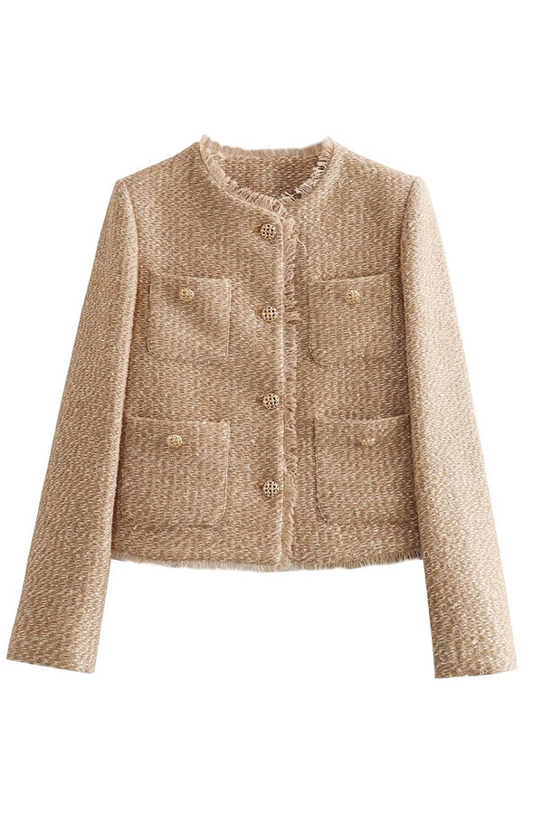 Wildlederjacke mit Fransen für Frauen