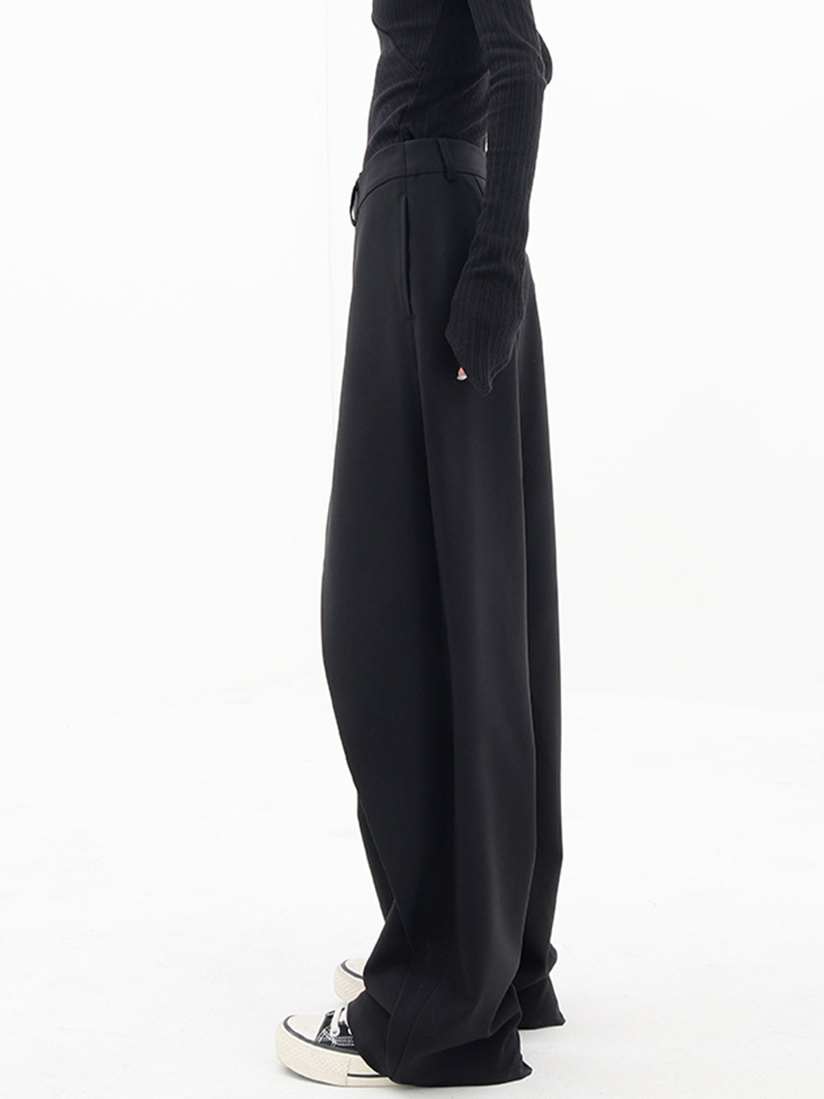 Moderne Asymmetrische Baggyhosen für Damen