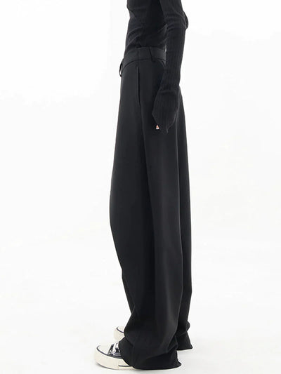 Schwarze weite Wickelhosen für Frauen