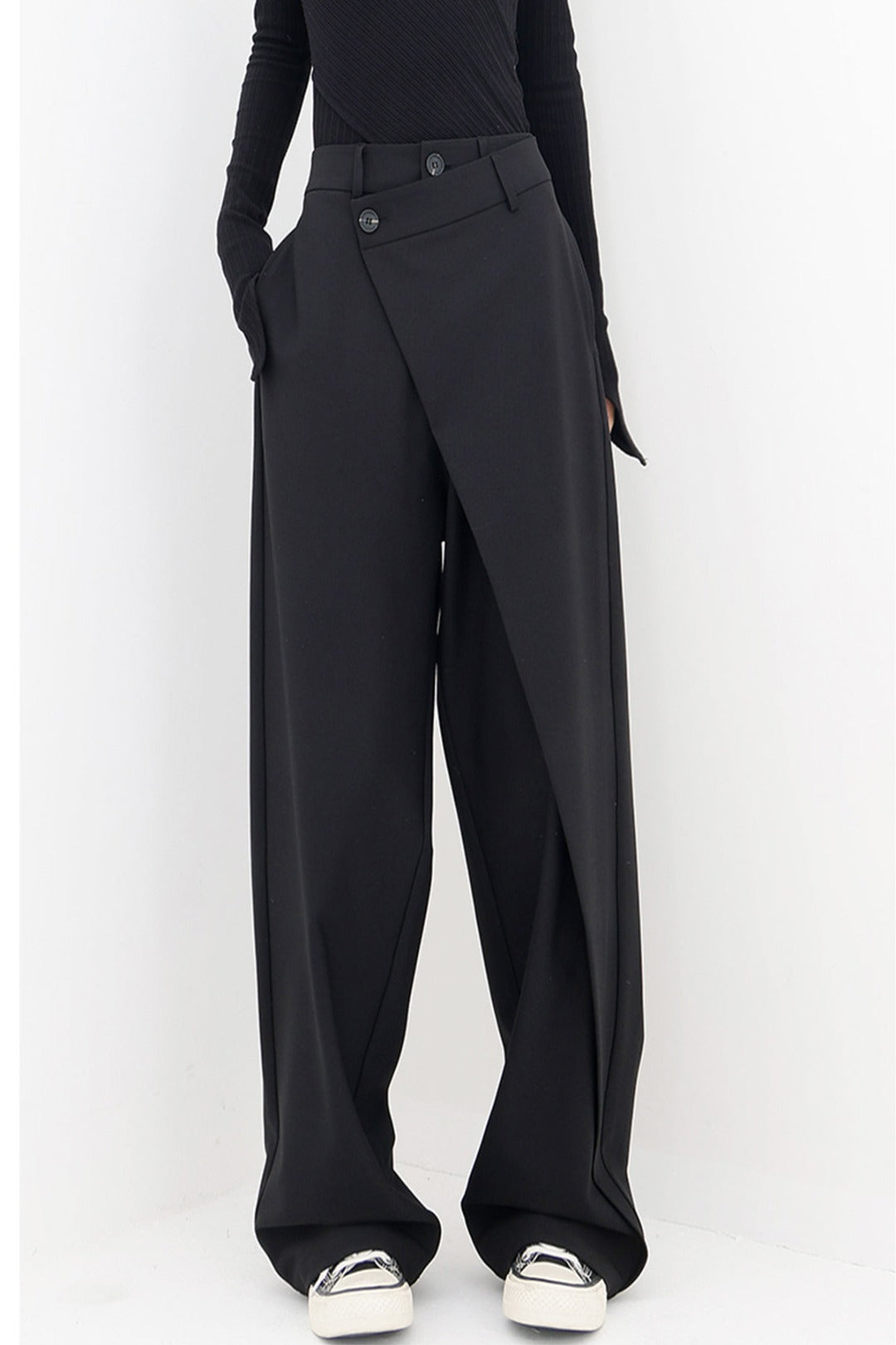 Moderne Asymmetrische Baggyhosen für Damen