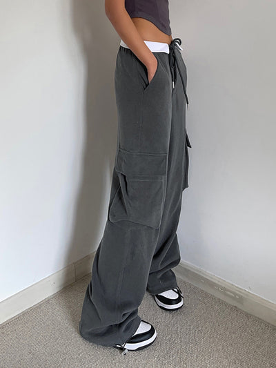 Benedetta® | Bequeme Cargo-Jogginghose mit Kontrastbund