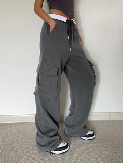 Benedetta® | Bequeme Cargo-Jogginghose mit Kontrastbund