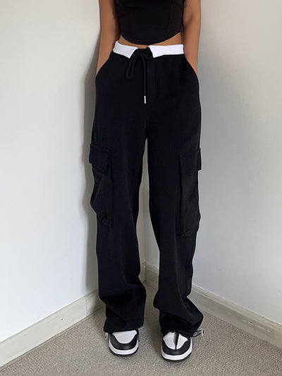 Benedetta® | Bequeme Cargo-Jogginghose mit Kontrastbund