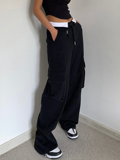 Benedetta® | Bequeme Cargo-Jogginghose mit Kontrastbund