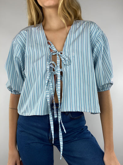 Andresa® | Elegante Bluse mit Bindekragen